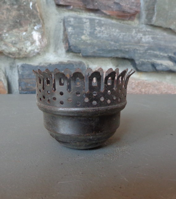 Vintage Salvage Metal Decorative Socket Cup Part For Lamp Etsy