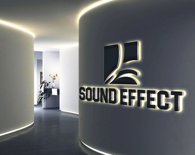 3d Backlit Sign 3d Led Signage Custom Outdoor Logo, Light Sign 3d ...