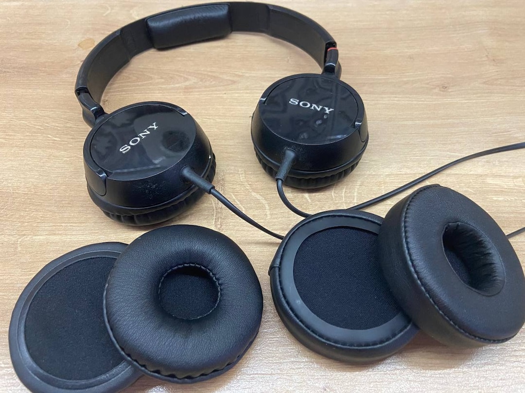 Cuscinetti Neri E Bianchi Sony 2 Paia Di Cuscinetti Auricolari Di - Foto 8