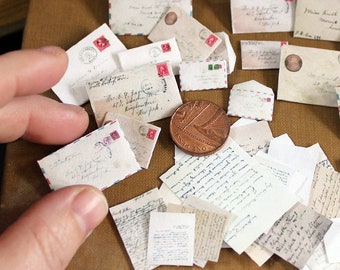 Miniatuur Vintage Mail - PDF-collage blad downloaden