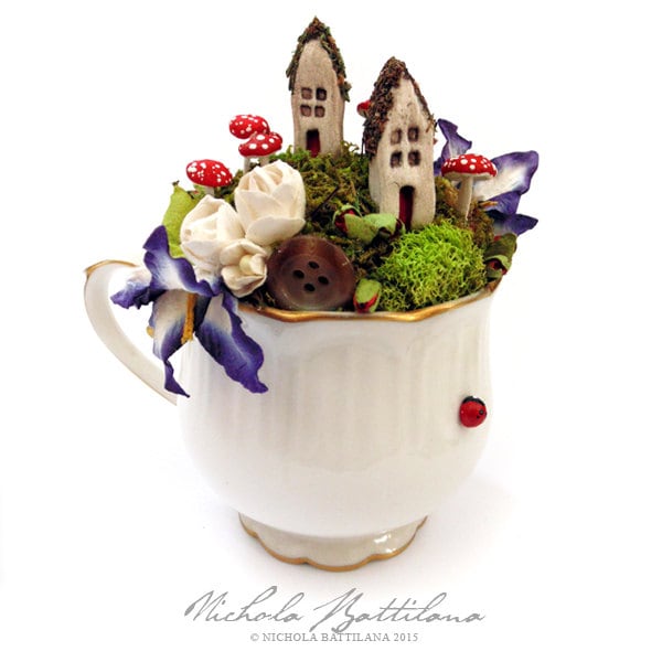 Tea Cup Fairy Garden Tutorial PDF Download