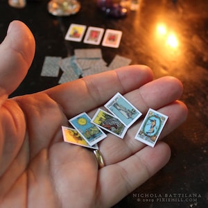 22 Cards Major Arcana Miniature Tarot Deck image 1