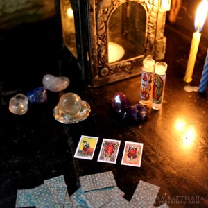 22 Cards Major Arcana Miniature Tarot Deck image 4