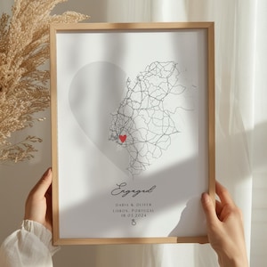 Verlobungs Karte Druck, personalisierte Verlobung Geschenk, personalisierte Karte Druck, personalisierte Verlobung Druck