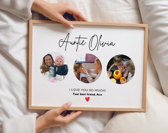 Personalised Photo Print for Aunt | Custom Auntie Gift