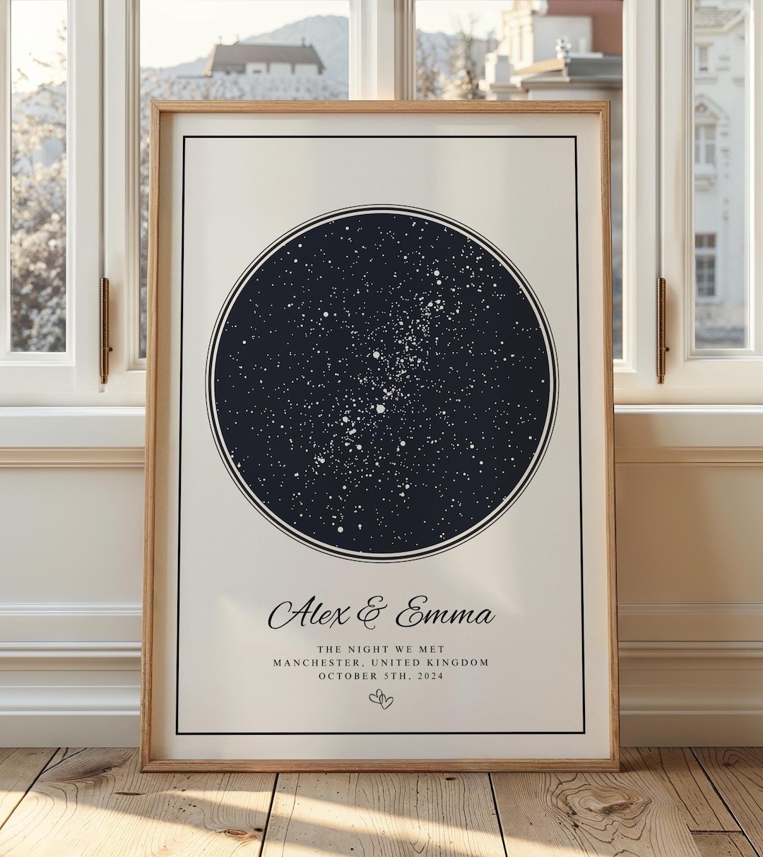 Personalised Star Map Print, the Night We Met Star Map Gift ...