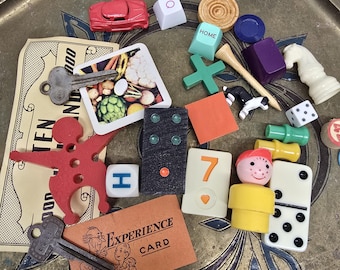 Found Object & Game pieces lot for Mixed Media Assemblage Art
