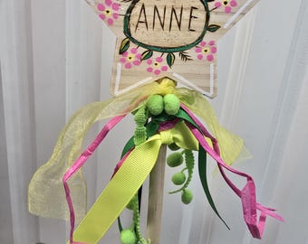 Custom Personalized Wood Burned Magic Wand Fairy Princess Stocking Stuffer