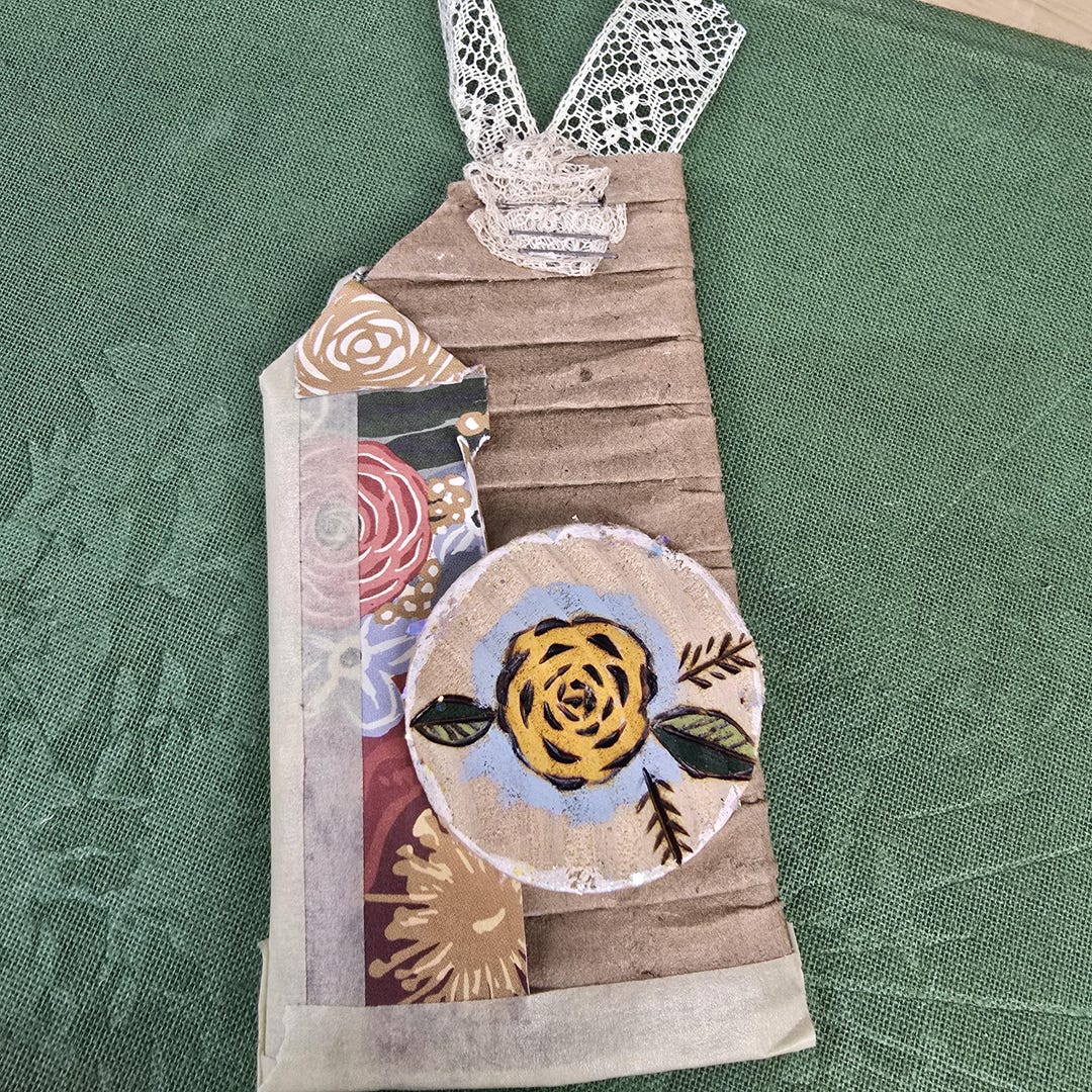 Handmade Altered Tag for Junk Journal Scrapbooking Card Making Paper ...