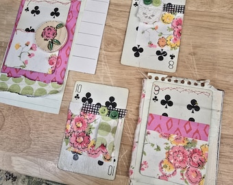 Handmade Altered Tags for Junk Journal Scrapbooking Card Making Paper Crafting Waterfall Clusters