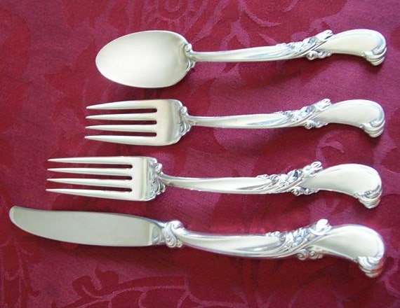 Dinner Fork Wallace Waltz of Spring Sterling Silver Place Setting Piece