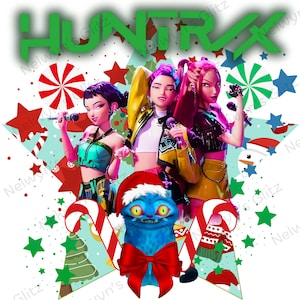 Huntrix Christmas PNG