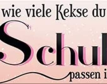 Schilderkreis24 – Aimant – Dicton amusant « Peu importe combien de cookies vous mangez.. » – Idée cadeau