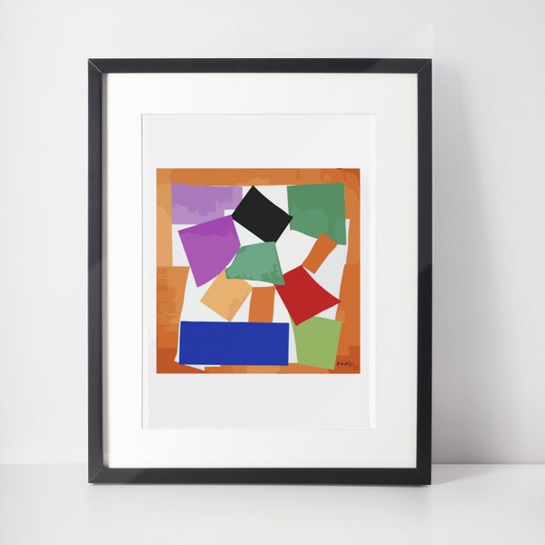 Matisse The Snail - Abstract Digital Art Print Inspired by Henri Matisse, A1/A2/A3/A4/A5, Minimalistic, Abstract, Office, Home Decor Gifts