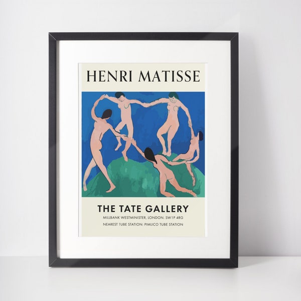 Dance of Joy: Henri Matisse Artwork Reproduction - Tate Gallery Digital Print, A1/A2/A3/A4/A5, Minimalistic, Abstract, Home Decor Gifts