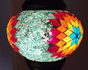 Hängelampe Mosaik, Orientalische Mosaiklampe hängend, Licht verzaubernd Sinne, Farbauswahl