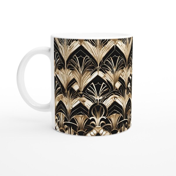 Mug Dessin Vintage - Motif Art Deco- Cadeau Original - idée Cadeau Meilleure Amie Travail pour Anniversaire