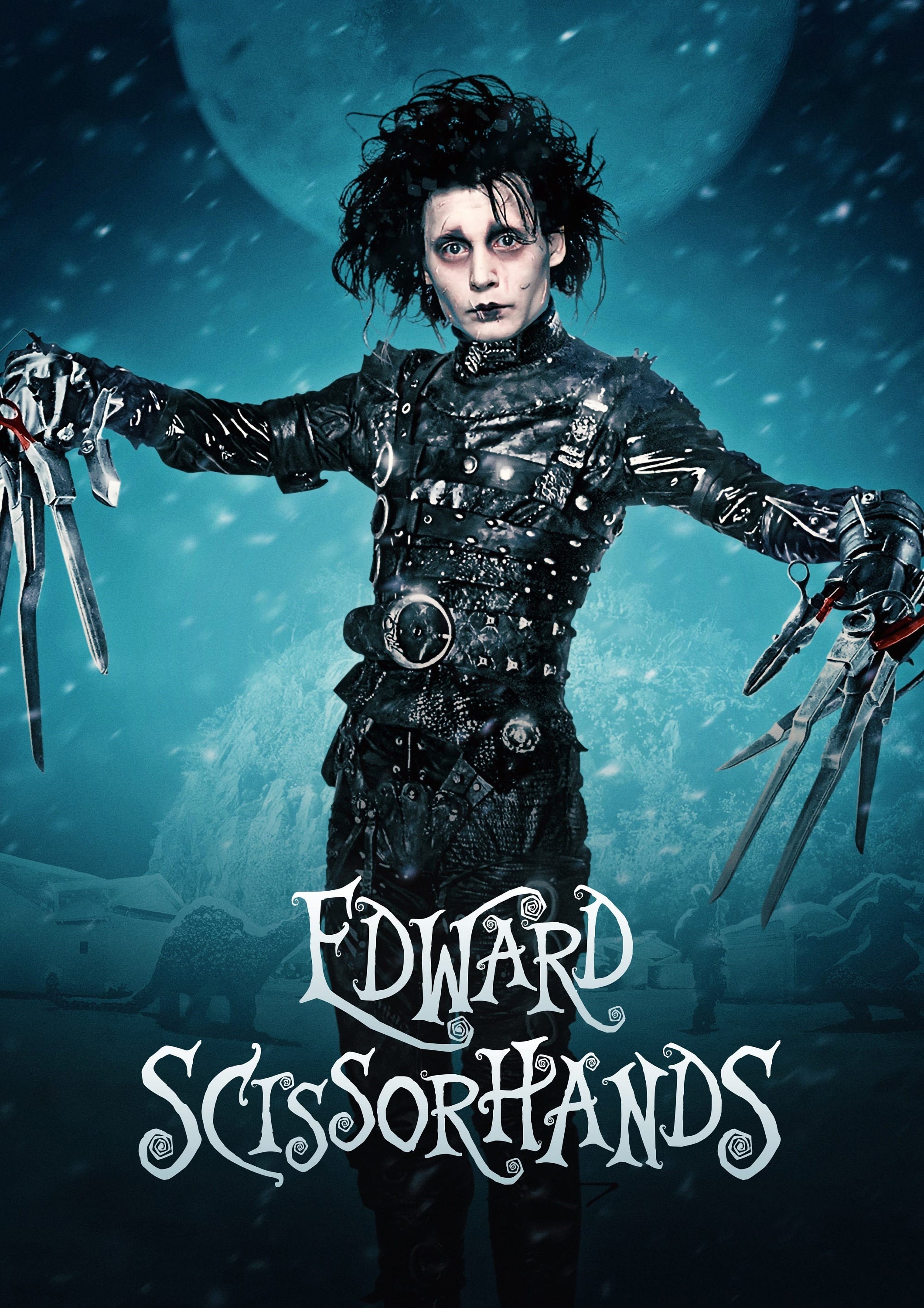 Edward Scissorhands (1990) Movie Film Cover Canvas Poster Printing