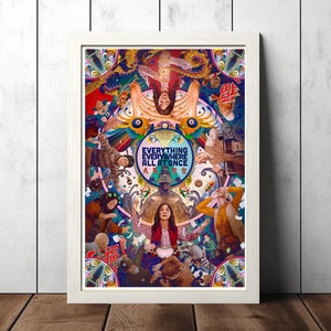 Everything Everywhere All at Once (2022) Movie Film Poster Canvas Poster Printing, Classic Movie Wall Art for Room Decor, Unique Gift