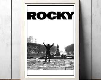 Rocky (1976)  Movie Film Poster, Canvas Poster Printing, Classic Movie Wall Art for Room Decor, Unique Gift Idea