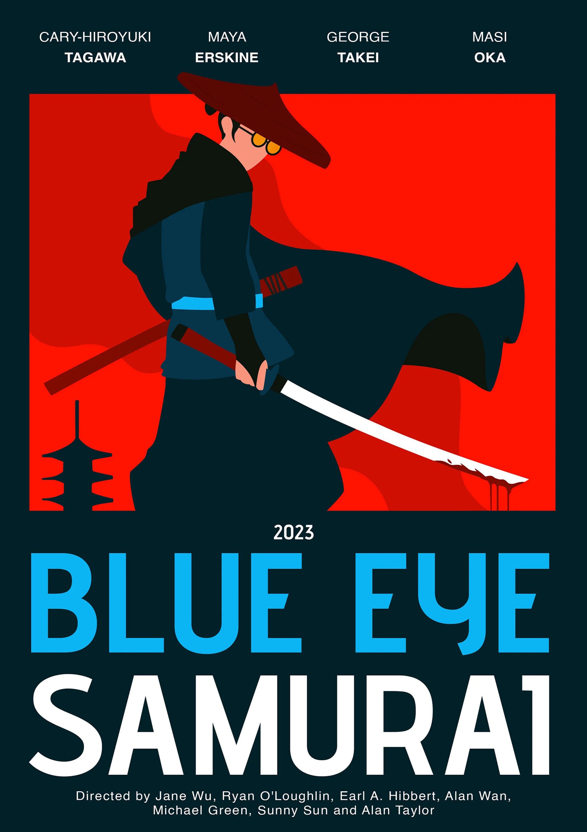BLUE EYE SAMURAI (2023) Movie Film Poster, Canvas Poster Printing