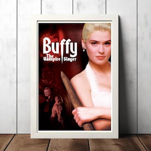 Buffy the Vampire Slayer (1997) Tv Show Series Film Poster, Canvas Poster Printing, Classic Movie Wall Art for Room Decor, Unique Gift Idea