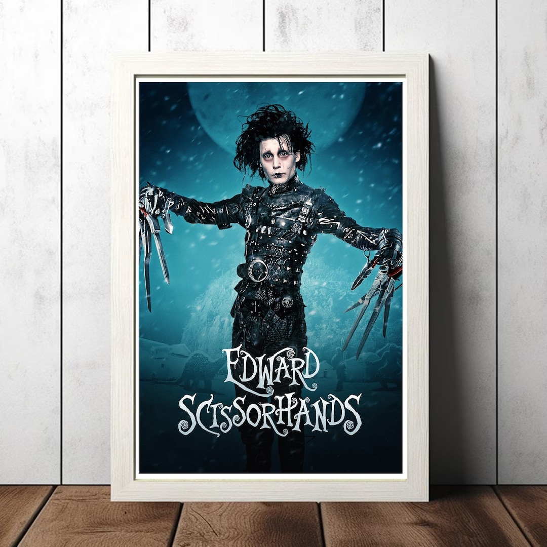 エドワード シザーハンズ (1990) 映画フィルムカバー キャンバス