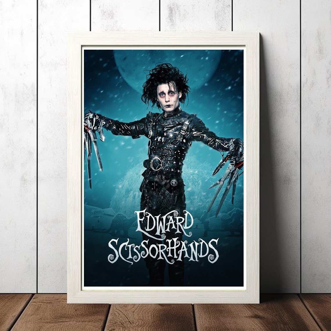 エドワード シザーハンズ (1990) 映画フィルムカバー キャンバス