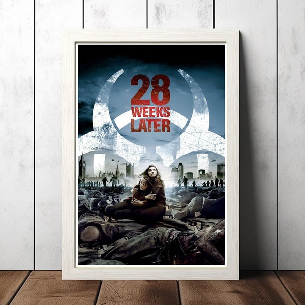 28 Days Later (2002) zombie apocalypse Movie Film Poster, Canvas Poster Printing, Classic Movie Wall Art for Room Decor, Unique Gift Idea