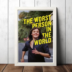 The Worst Person in the World (2021) Movie Film Poster, Canvas Poster Printing, Classic Movie Wall Art for Room Decor, Unique Gift Idea