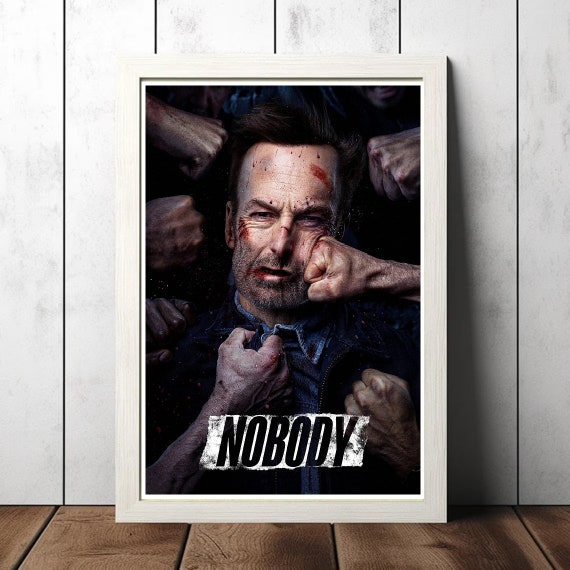Nobody (2021) Movie Film Poster, Canvas Poster Printing, Classic