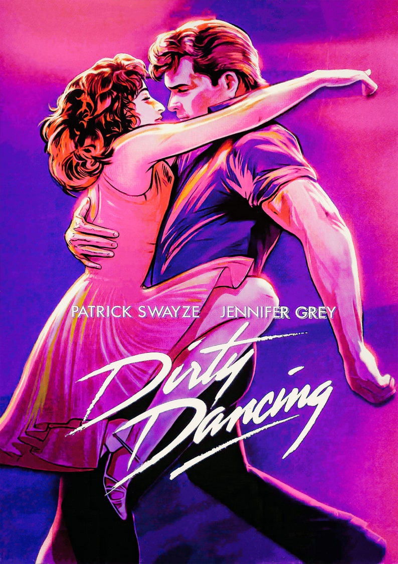 Débardeur Dirty Dancing – Logo Rose Vif, Produit Officiel
