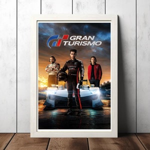 Gran Turismo Movie Film Poster, Canvas Poster Printing Classic Movie Wall Art for Room Decor Unique Gift Idea