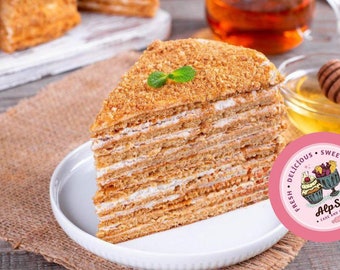 Exquisite Layered Honey Cake Recipe