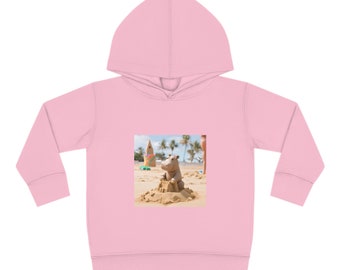 Sweat à capuche en polaire pour tout-petit Hippo Loves Sandcastles