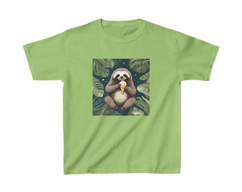 Sloth Loves Icecream Kids Cotton™ Tee