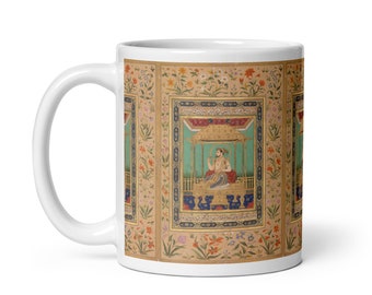 Royal Fine Art Coffee Mug - Mughal Emperor Shah Jahan on the Peacock Throne