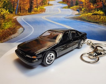 1996 Chevy Impala SS black Car custom diecast keychain Toy Chevrolet chevy father's day gift Hot wheels mom dad birthday anniversary party