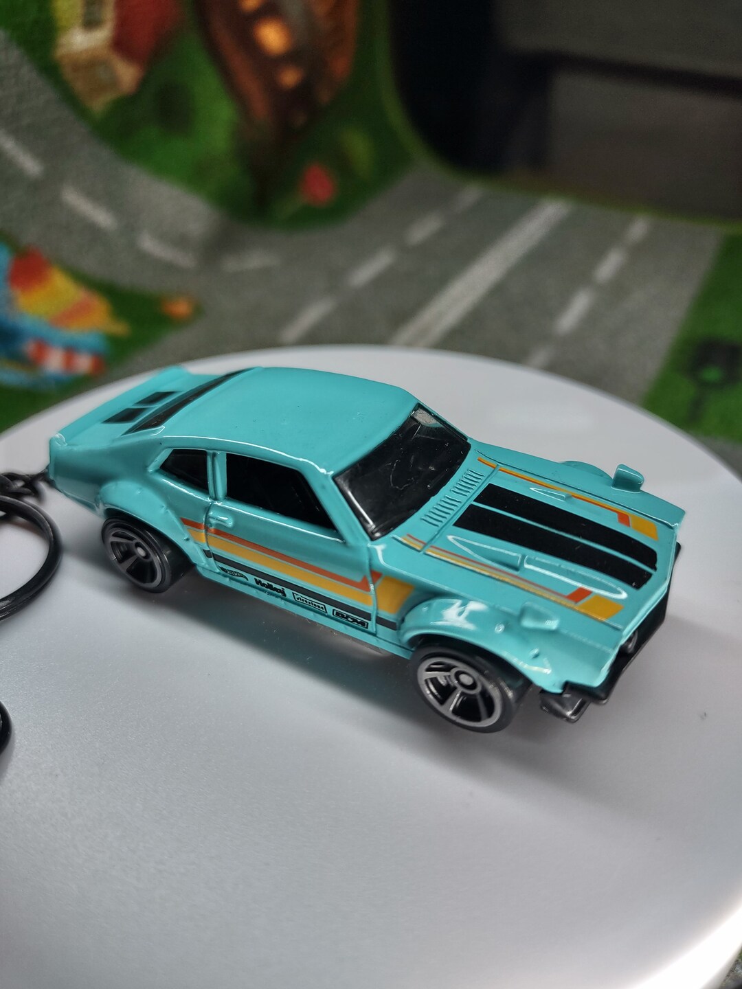 Custom Ford Maverick Blue Rare Premium Hotwheels Custom Keychain Father ...