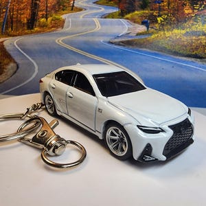 Lexus Is350 F sport diecast Keychain gift husband birthday boyfriend son mothers day sports car matchbox import JDM dad mom drift garage