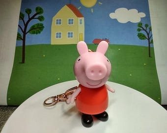 Peppa Pig custom Keychain special edition Rare Hot wheels matchbox funny Gift son daughter husband birthday graduation party toy girlfriend