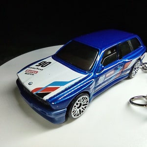 BMW M3 wagon turbo custom diecast blue Keychain Hot Wheels performance toy gift model toy matchbox husband wife trending anniversary best