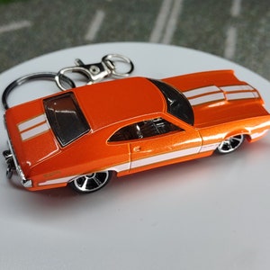 1972 Ford Gran Torino sport Orange custom Keychain RARE birthday gift Hot wheels matchbox anniversary husband son daughter party classic