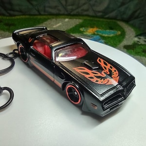 1977 Pontiac firebird TA custom Hot Wheels diecast Keychain gift model toy muscle car birthday anniversary husband  matchbox dad Christmas