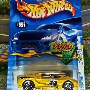 Vintage 40 somethin Hot Wheels yellow Sealed Father&#39;s Day Gift Most Wanted Diecast Models chrome birthday anniversary friend husband