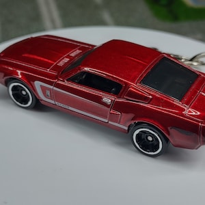 1968 Ford Mustang Fastback car custom diecast Keychain Hot Wheels matchbox model birthday anniversary friend husband wife son Christmas gift