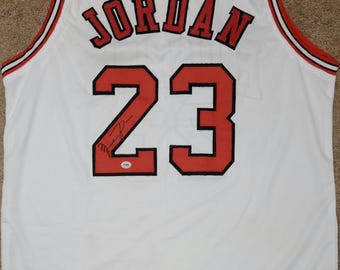 Michael Jordan Signed Autographed Chicago Bulls Custom Jersey w/ COA
