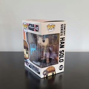 Harrison Ford Rare Signed Autographed Star Wars Concept Funko Pop with COA