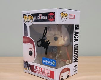 Scarlett Johansson Signed Autographed Funko Pop Marvel Black Widow Hologram COA