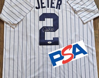 Derek Jeter Signed New York Yankees Jersey PSA COA Autographed